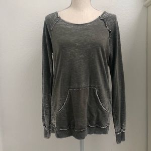 Distressed Long Sleeve Pullover